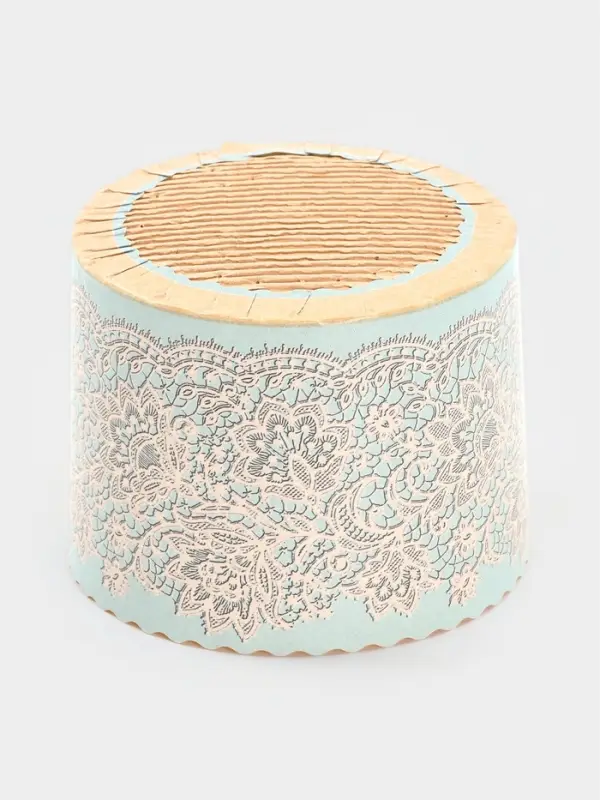 Набор бумажных форм для кулича "Кружева голубые", 110х85 мм, 10 шт