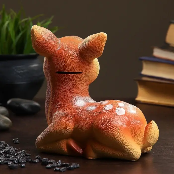 Копилка для денег &laquo;Оленёнок&raquo;, гипс, 16&times;11&times;17 см