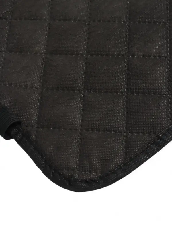 Накидка-незапинайка на спинку сиденья Cartage, экокожа, ромб, черный, 60&times;40 см, черный