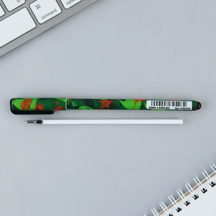 Ручка шариковая синяя паста, 0.7 мм «Танки» пластик Ручка шариковая синяя паста, 0.7 мм «Танки» пластик