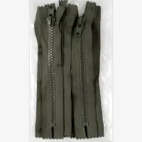 Молния &laquo;Трактор&raquo;, №8, неразъёмная, замок автомат, 18 см, хаки