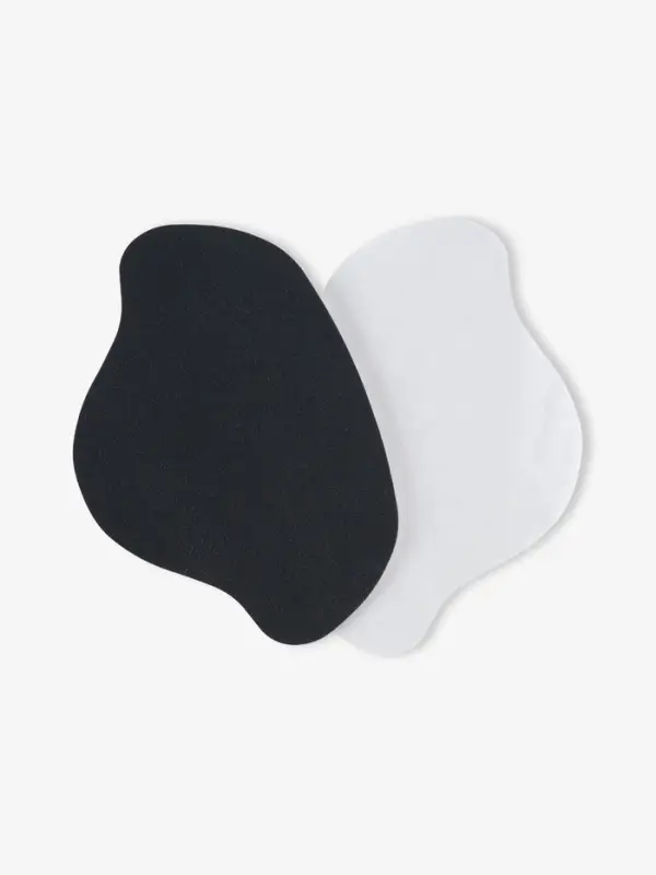 Набор заплаток для ремонта подпяточников обуви, из кожзама, клеевые, 6 шт., серый