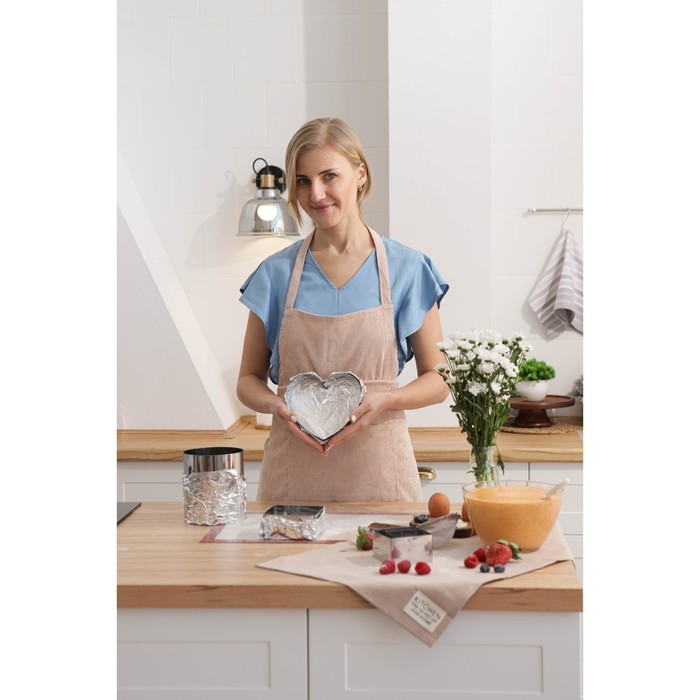 Набор форм для выпечки и выкладки «Сердце», 14×16×5 см, нержавеющая сталь, 3 шт. Набор форм для выпечки и выкладки «Сердце», 14×16×5 см, нержавеющая сталь, 3 шт.