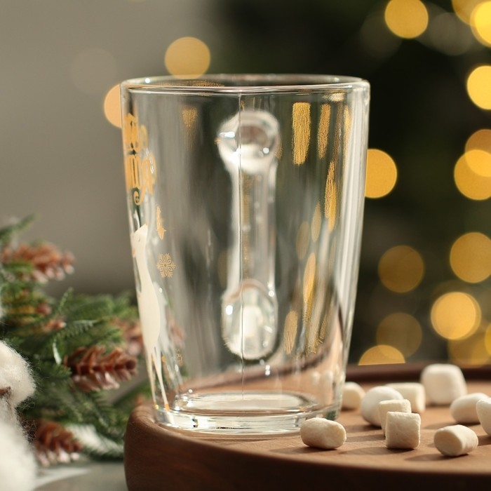 Новый год. Кружка стеклянная «Мечты», 300 мл Новый год. Кружка стеклянная «Мечты», 300 мл