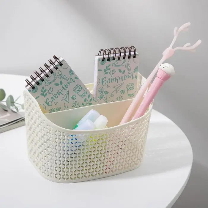 Корзина для хранения, 5 отделений, 18,3×14,2×11,7 см, цвет МИКС