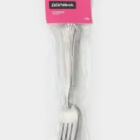 Вилки столовые Доляна &laquo;Снежная королева&raquo;, длина 19.7 см, набор 12 шт., нержавеющая сталь, серебристые
