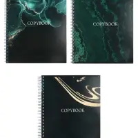 Компл тетр из 3шт 96л кл на гребне Мрамор зеленый на тёмном, мел карт, офсет (10296902)