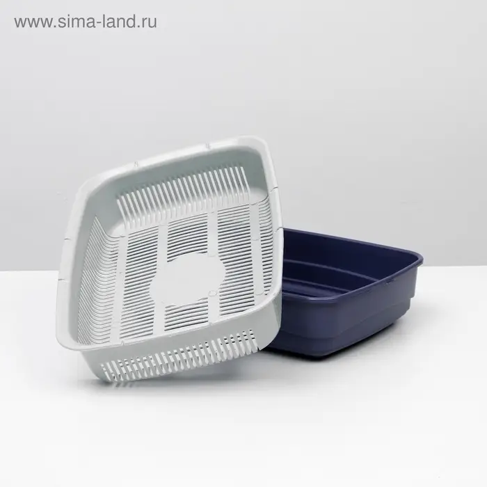 Лоток большой с сеткой Atlantis &laquo;Стандарт&raquo;, 42&times;31&times;10 см, фиолетовый