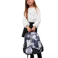 Рюкзак школьный, каркасный, 39&times;30&times;14 см &laquo;Мир аниме&raquo;