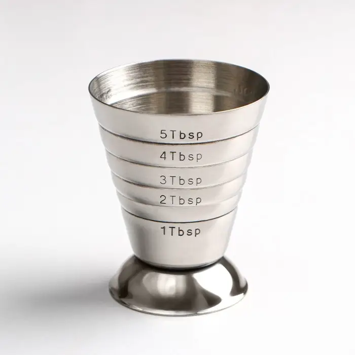 Джиггер &laquo;Металлик&raquo;, 15/75 мл, с мерными делениями, нержавеющая сталь, серебристый