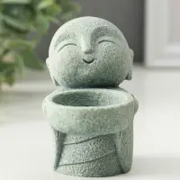 Подсвечник на 1 свечу песчаник &laquo;Маленький монах&raquo;, d=4 см, 6&times;9&times;8.5 см