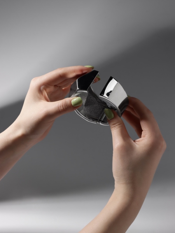 Браслет металл «Манжета» углы, цвет серебро Браслет металл «Манжета» углы, цвет серебро