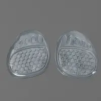 Полустельки для обуви, с протектором, силиконовые, 9&times;7 см, пара, прозрачные