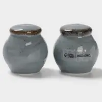 Набор для специй Magistro Alpine Frost, 2 предмета: перечница, солонка, 80 мл, 5&times;6 см, фарфор, голубовато-серый