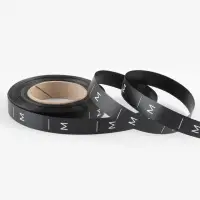 Размерник сатиновый, M, 1000 шт., 12 мм, 30 м, чёрный