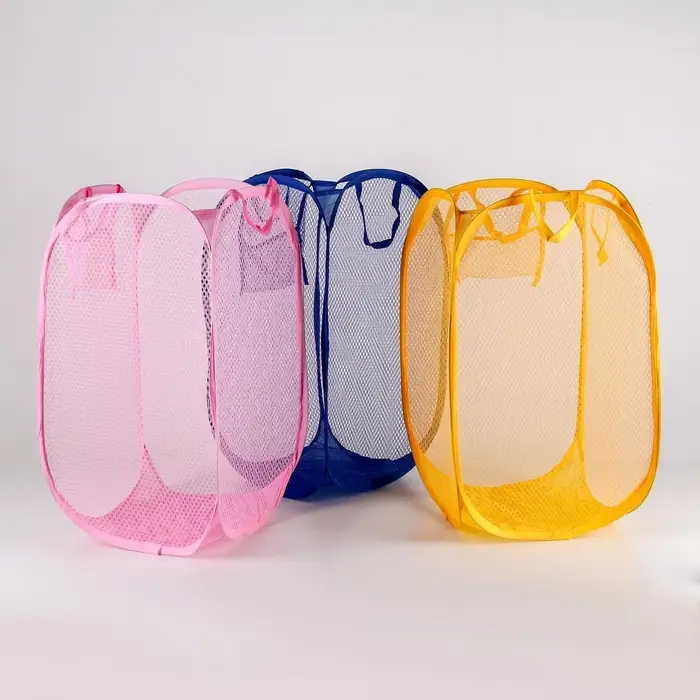 Корзина для белья складная Доляна, 34&times;34&times;56 см, МИКС