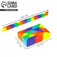 Головоломка- змейка, прямоугольная, в шоубоксе