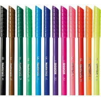 Фломастеры KORELLOS Kores 12 цветов, в картонной коробке с подвесом, 29013