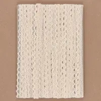 Кружево вязаное, 10 мм, 15&plusmn;1 м, бежевое