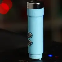 Фонарик - лазер брелок для ключей на кольце &laquo;Пастель&raquo;, от USB, 4 режима, 1.7&times;1.7&times;8 см, МИКС