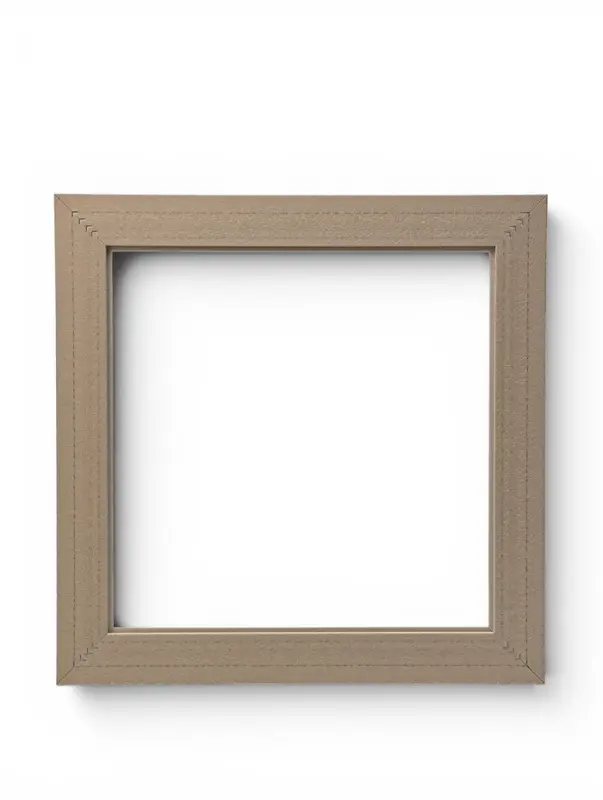 Рама для картин и зеркал Elegance de Lumi, 40&times;40 см, пластик, белая с золотом