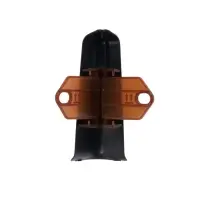 Угол наружный для плинтуса &laquo;Деконика&raquo;, с крепежом, 85 мм, 2 штуки, цвет 007 чёрный