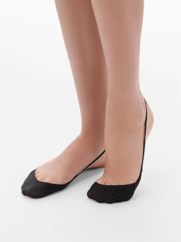 Полустельки для ног, р-р универсальный, пара, чёрный