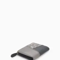 Кошелёк женский на кнопке, 11.5&times;2&times;9 см, комбинированный, серый