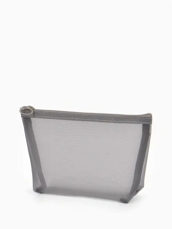 Косметичка дор Сетка 17*6,5*13,5, отд на молнии, серый Косметичка дор Сетка 17*6,5*13,5, отд на молнии, серый