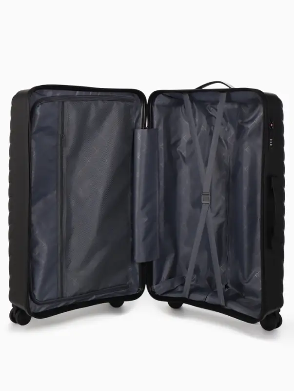 Чемодан на колёсах, 28", кодовый замок, 47&times;28&times;75 см, чёрный