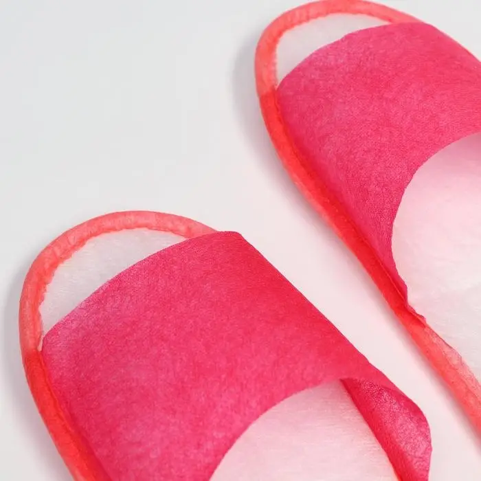 Тапочки из спанбонда  Тапочки из спанбонда "Эконом", подошва 4мм., розовые, 38-39 р.