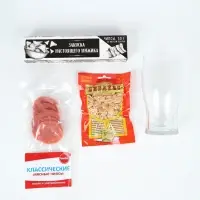 Чипсы мясные сыровяленые 50гр, Мужской гифтбокс  "Для настоящего мужика"