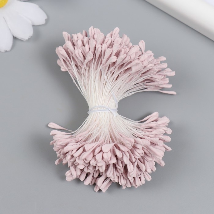 Тычинки для цветов Тычинки для цветов "Серо-розовый" набор 360 шт длина 6 см