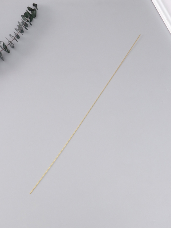 Проволока для изготовления искусственных цветов Проволока для изготовления искусственных цветов "Золотая" длина 40 см сечение 0,7 мм набор 50 шт 1