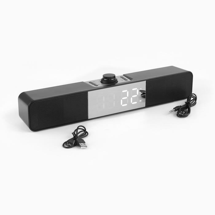 Часы электронные настольные, колонка, белая индикация, 6.5 х 38 х 6 см Часы электронные настольные, колонка, белая индикация, 6.5 х 38 х 6 см