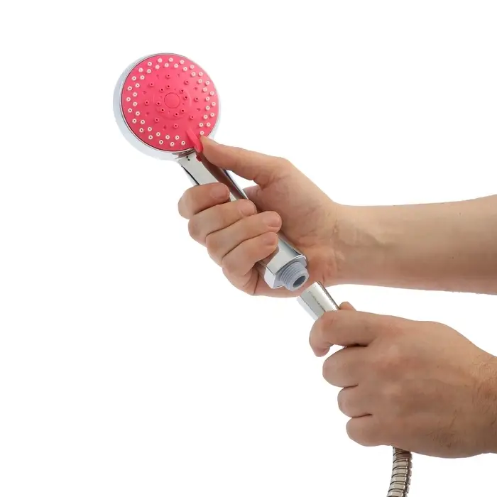 Душевая лейка 5 режимов со шлангом, держатель, крепеж в комплекте.