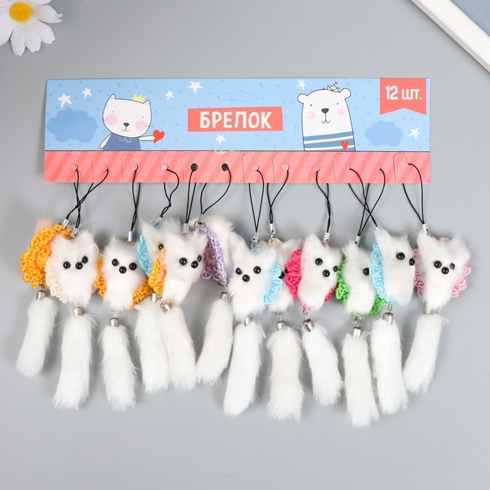 Пушистик на подвеске  Пушистик на подвеске "Котик на коврике" МИКС