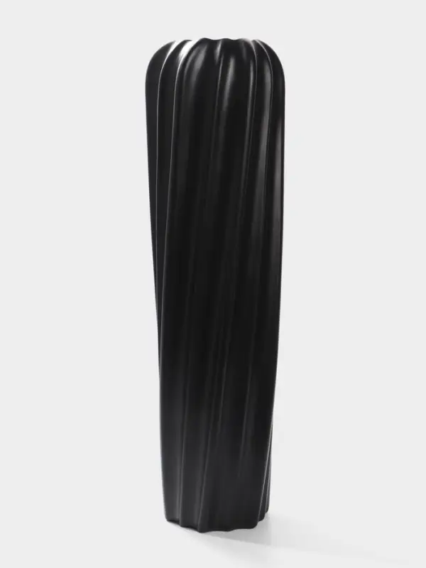 Ваза напольная керамика "Бласио" 58х14 см, чёрный