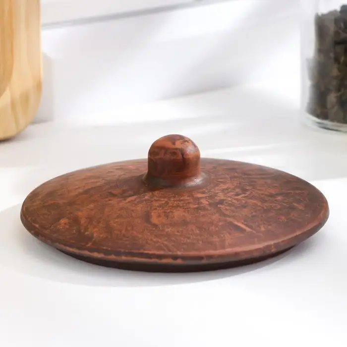 Горшок для жаркого &laquo;Классика&raquo;, 600 мл, 13&times;14 см, красная глина