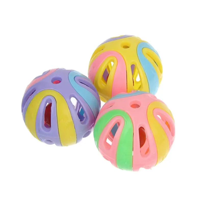 Набор игрушек для кошек тм VETTA, мячи разноцветные, 3шт по 5см