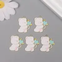 Декор для творчества металл, эмаль "Мишка с сердечком" 2,8х2,3 см Декор для творчества металл, эмаль "Мишка с сердечком" 2,8х2,3 см