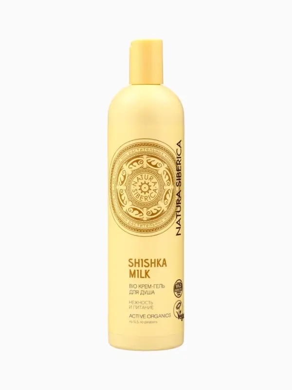 Крем-гель для душа Natura Siberica BIO Shishka Milk, нежность и питание, 550 мл