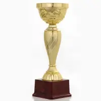 Кубок 120С, наградная фигура, золото, подставка пластик, 29.5&times;10&times;9.5 см