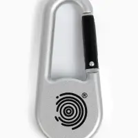 Компас с карабином C27 maclay, d=3 см, металлический, серебристый