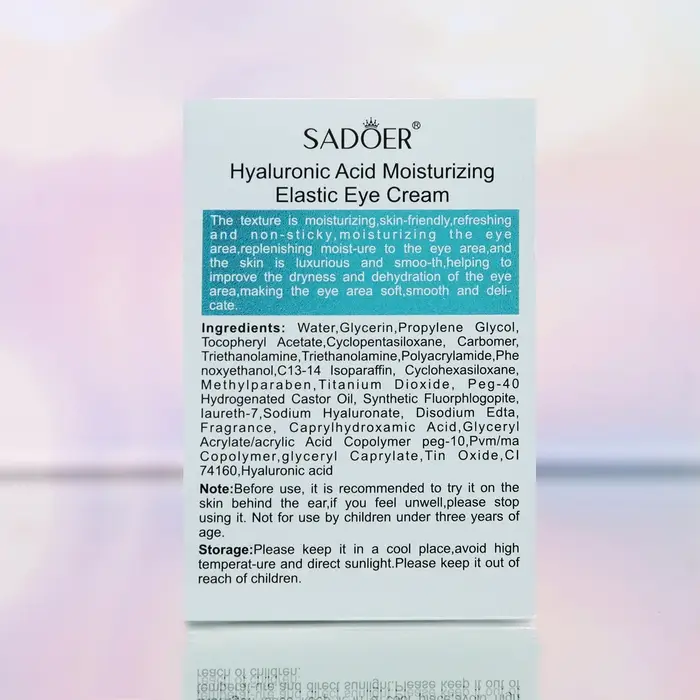 Крем для глаз капсульный питательный SADOER с гиалуроновой кислотой, против отёчности и морщин, 60 г