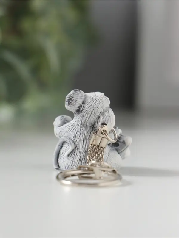 Брелок "Крыс маленький с сыром", 3,4см