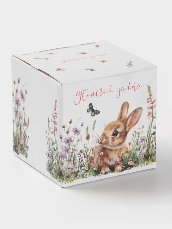 Лимонница Доляна «Зайка», керамика, 9×9 см, белая Лимонница Доляна «Зайка», керамика, 9×9 см, белая