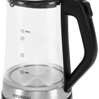 Чайник HYK-G3401 1,7л 2200Вт черный (стекло)