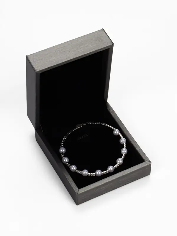 Футляр под набор украшений &laquo;Квадро классический&raquo;, 7.4&times;8.5 см, серый