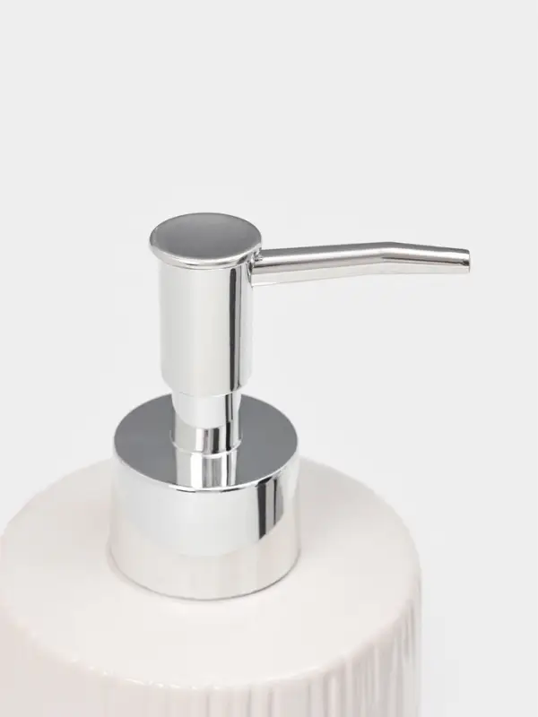 Набор для ванной "Rain", 2 предмета (дозатор для мыла, стакан), цвет белый